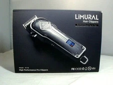 Limural Hair Cordless Clippers Grooming Kit Rechargeable LED Display- Silver