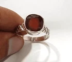 Hessonite Garnet Ring, Gomed Ring, Silver Astrology Purpose Ring for Men & Women