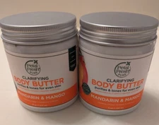 Petal Fresh Pure Body Butter Mandarin & Mango Clarifying Purifies & Tones SkinX2