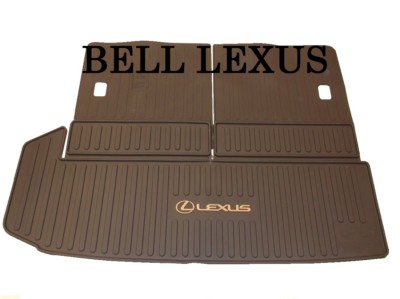 LEXUS OEM FACTORY ALL WEATHER REAR CARGO MAT 2018-2022 RX350L RX450HL (BROWN) 