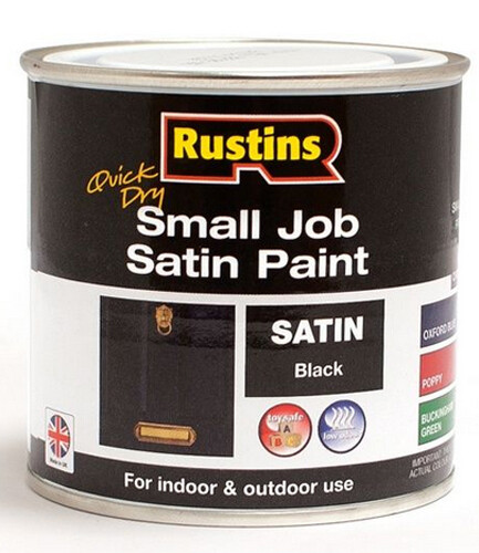 Rustins Small Job Gloss & Satin Colour Paint Indoor & Outdoor Use For ...