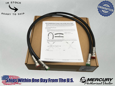OEM Mercury Verado Power Steering Hose Kit-3 FT. 8M0167282 / 8M0046915
