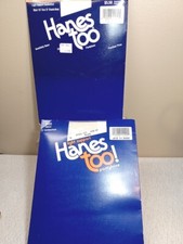 Lot Of 2 Vintage Hanes Too Pantyhose Sandalfoot Size EF Classic Navy Stlye 157