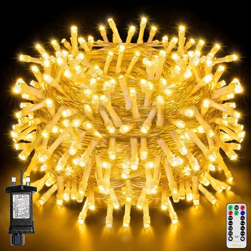 Ollny Fairy Lights, Outdoor String Lights Plug in Cool White 20m 200 christmas - Picture 2 of 8