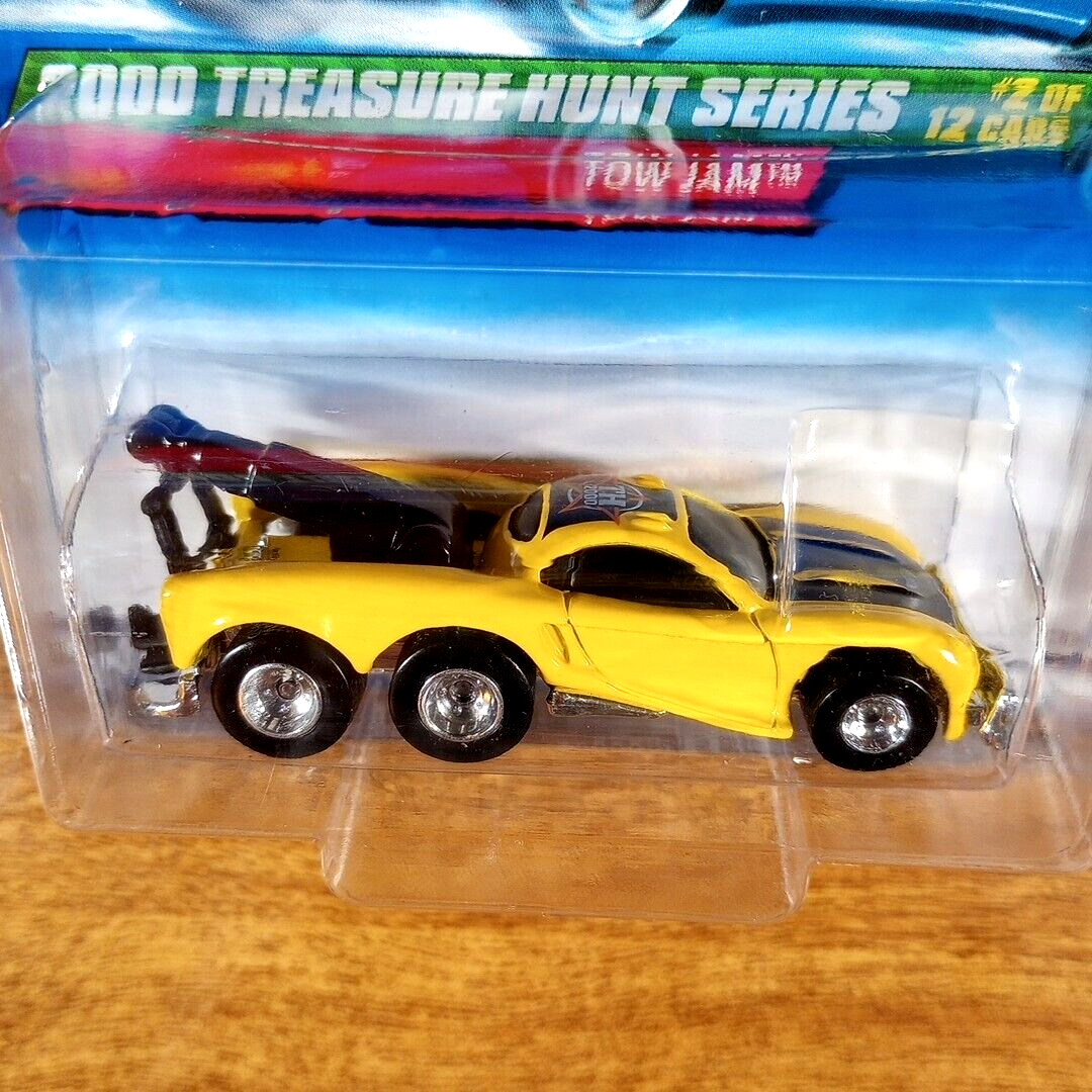 Hot Wheels 2000 Treasure Hunt Series Tow Jam Yellow Real Riders T
