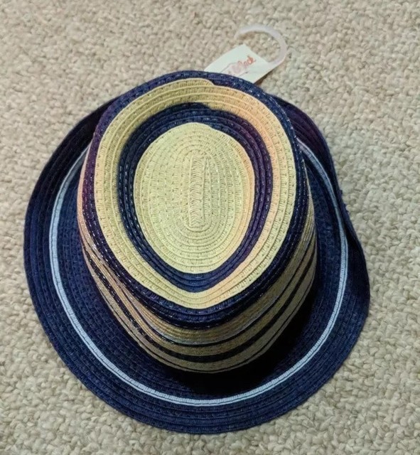 Target Boys Hat Fedora Straw Type Teal 