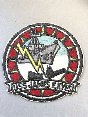New Old Stock-United State Navy US Navy USS James E Kyes DD-787 Patch-RARE COLOR