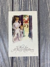 Vintage To Wish You A Merry Christmas Post Card 510 Made In USA