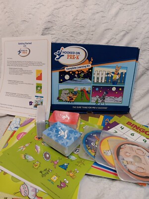 Hooked On Phonics Hooked On Pre-K NEW COMPLETE LEARNING KIT CD 2CD-Rom Workbooks