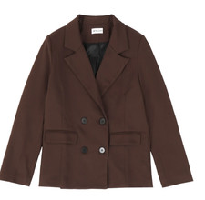 New Latest All My Love Lauren Blazer Brown Quality Material Sz S, Retail $258