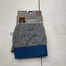 Jammiz Gray Moisture Wicking Boxer Briefs 8” Men’s Size Medium 