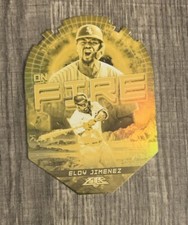 2022 ELOY JIMENEZ TOPPS FIRE EF-11 ON FIRE GOLD MINTED SP DIE CUT CARD WHITE SOX