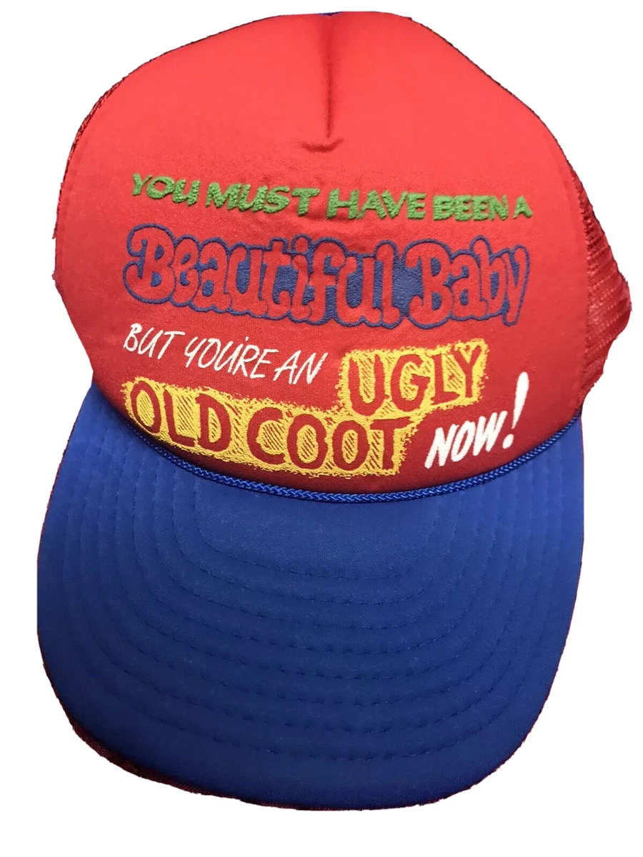 vintage trucker snapback hat cap cobra caps funny jerk Babe Ugly Old Coot  Gift | eBay