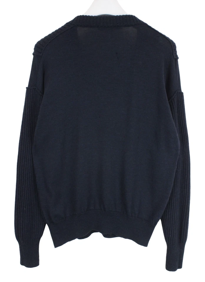 ALEXANDER WANG Pullover Herren M Wolle Gestrickt V-Ausschnitt Marineblau - Bild 2 von 4