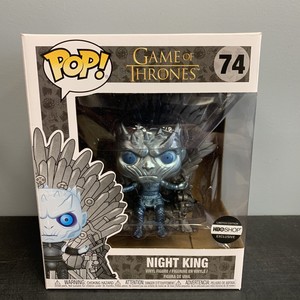 night king on throne metallic