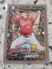 Andrew Abbott 2024 Topps Holiday Silver Glitter #H82 RC Cincinnati Reds