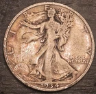 1934 s Walking Liberty Half Dollar Silver coin 50 cents 0.50 $1 VERY FINE VF