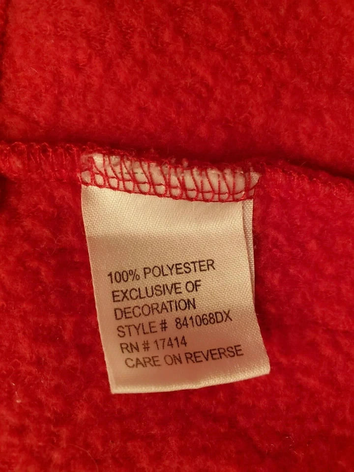 Miss Elaine Womens Nightgown Robe Size 2X Red Floral Fleece - Image 3 of 4