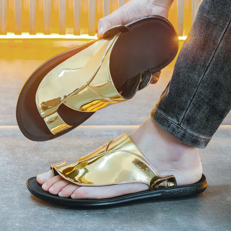 PANTOFOLA D’ORO 38 45 ciabatte uomo western sandali slingback scarpe spiaggia vacanza punta ad anello