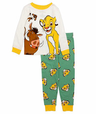 Disney Lion King Pajamas Set Toddler 2T 3T 4T 5T Simba Pumba Timon Cotton Boys