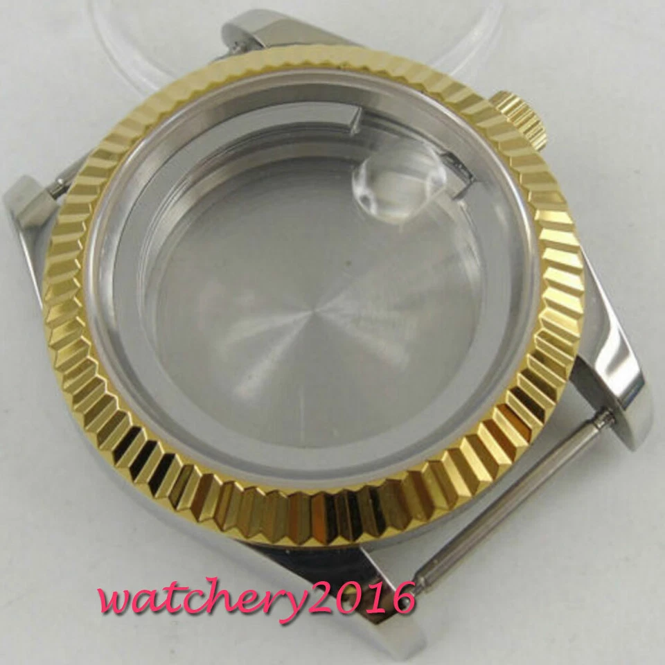 Caja de reloj de acero inoxidable de 40 mm compatible con cristal de zafiro ETA 2836 MIYOTA8215 DG2813 Foto 4 de 4