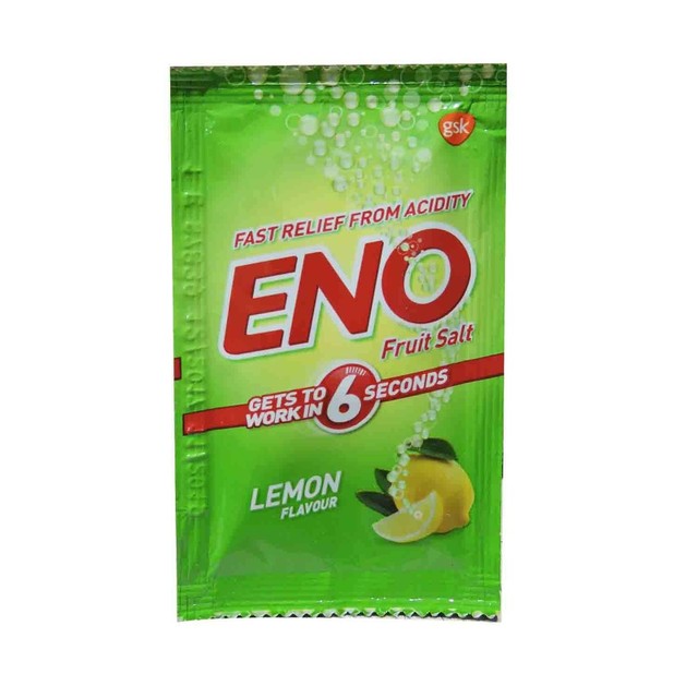 Eno Fruit Salt Powder Lemon Flavor For Gas Acidity, Stomach Upset 5g eBay