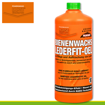 Pharmakas Horse fitform 1l Bienenwachs Lederfit-Öl Stiefel Handschuhe Jacke 