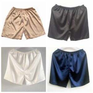 Mens Sleepwear Satin Silk Underwear Boxers Shorts Pants Pyjamas Nightwear ACCS