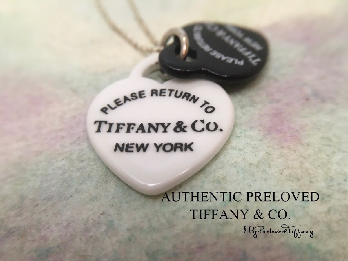 Authentic Tiffany & Co. Return To Black White Bone Double Authentic Tiffany & Co. Return To Black White Bone Double