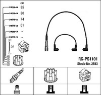 NGK 2583 Ignition Cable Kit For Porsche