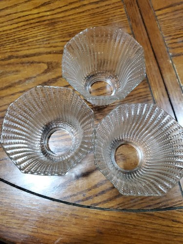 3 Vintage Clear Glass Ceiling Fan or Chandelier - Picture 3 of 7