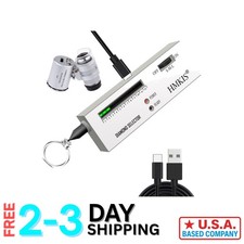 Professional Diamond Tester Pen with 60X Loupe - Accurate Gem Identification