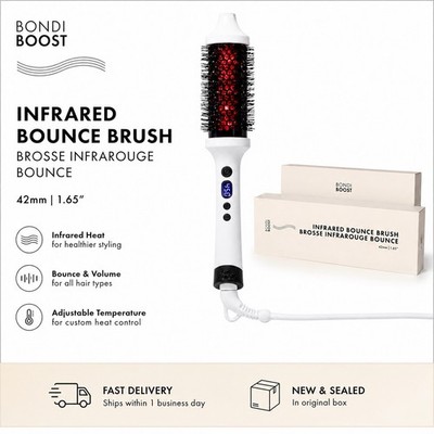 Bondi Boost Infrared Bounce Brush 42mm Curling Brush Infrared Ceramic Adj Temp