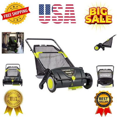 #ad Eco Friendly 21 Inch Leaf amp; Grass Sweeper by Earthwise Lightweight Design $249.59