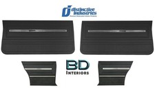 Gm Black Vinyl Door Quarter Panels 1966 Chevy Chevelle - Ready To Install Gm Black Vinyl Door Quarter Panels 1966 Chevy Chevelle - Ready To Install