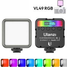 RGB Video Lights Mini LED Camera Light 2000mAhRechargable Panel Lamp Photo Video