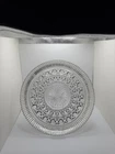 Vintage Indiana Glass Windsor Clear Button and Cane Plate – 11” Pressed Glass