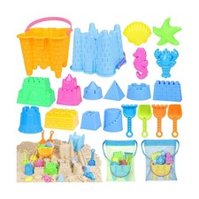 KUBUSFLY Beach Toys for Toddlers, Sand Castle Toys with 2 Sand ... FAST USA SHIP