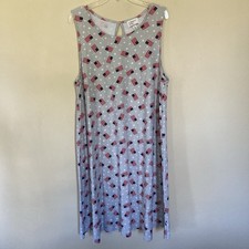 Liberty Park Women’s Dress Gray W/Stars & Flags; Size L; Patriotic, 4th Of July