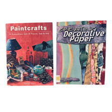 PAINTCRAFTS CREATING DECORATIVE PAPER - 2 Bk. Lot 1st. Eds. 1997-2012 TPB