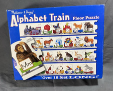 Melissa  Doug Alphabet Train Jumbo Floor Puzzle Letters and Animals 10 FT Long
