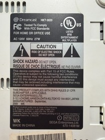 Sega Dreamcast HKT-3020 Console 3 Controller Untested with Game Working Great