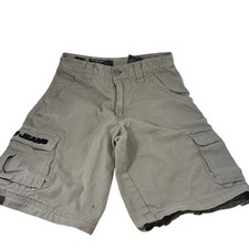 Vintage JNCO Jeans Extremes Twill Khaki Cargo Zip Off Shorts Youth Sz 16 Skater