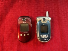 LG VX8100 - LG VX8350R Blue and Silver -Maroon Verizon Flips USED