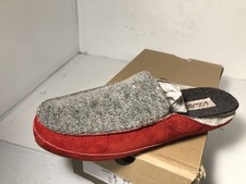 NEW OluKai Alaula Gray Shearling Sheepskin Slipper Slide Shoes Women's 6