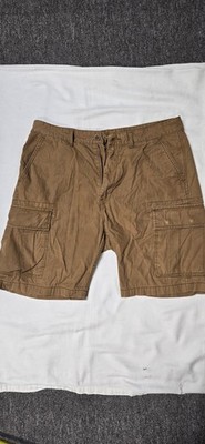 Levi Cargo Rip-Stop 100% cotton Brown Shorts 34 Waist  x 9 '' Vintage 2006