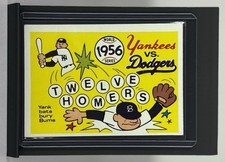 1956 World Series New York Yankees vs Brooklyn Dodgers "Twelve Homers" Sticker