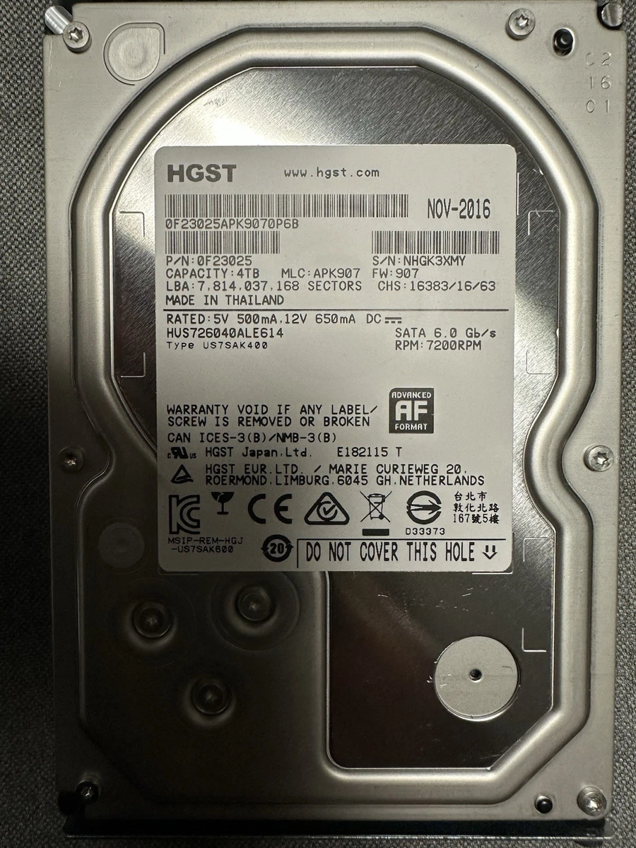 HGST 4TB Computer Internal Hard Disk Drives for sale | eBay
