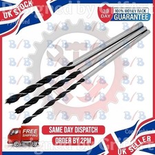 3PC 300MM EXTRA LONG REACH WOOD WORKING DRILL BIT SET 8MM 10MM 12MM BRAD POINT