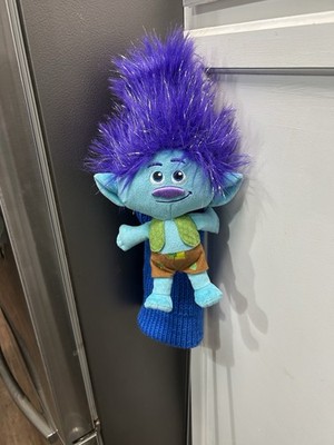 Blue Troll With Purple Hair Golf Club Cover 18  X 6  New Hand Knit Blue Sleeve
